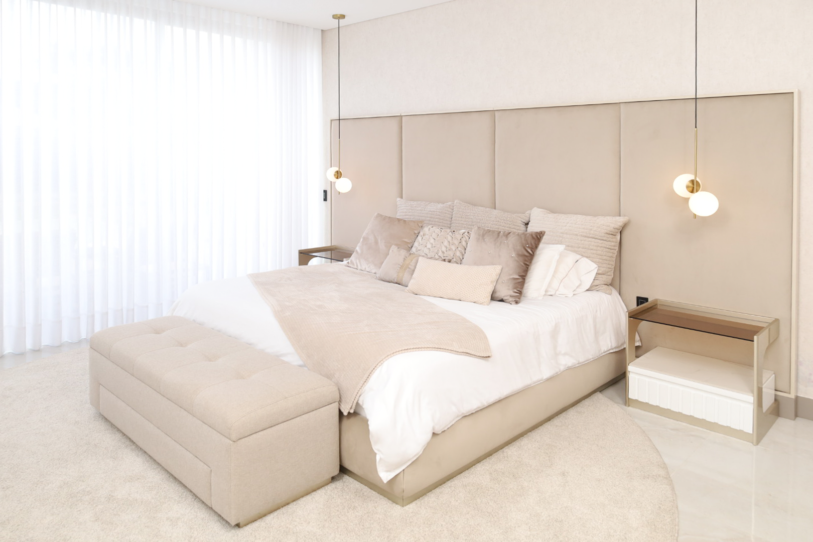 Diseño integral personalizado habitación principal marari con muebles personalizados